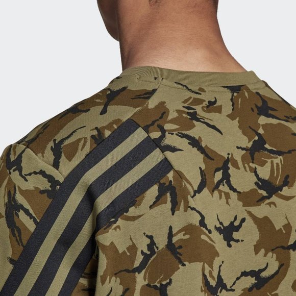 SOLD - adidas Men's Sportswear Future Icons Camo Graphic Sweatshirt - Picture 5 of 10